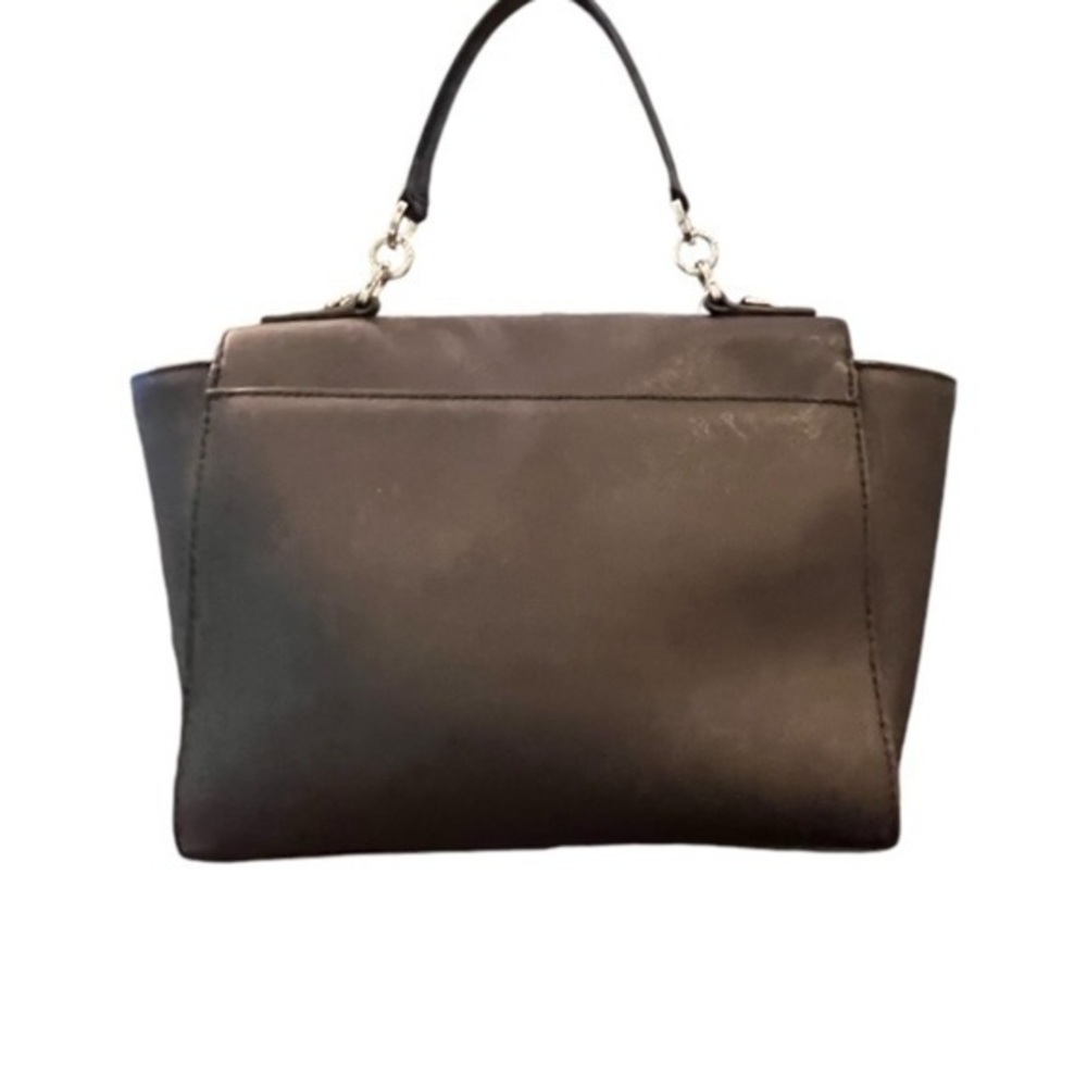 🎉SALE🎉 MICHAEL KORS Talia MK Satchel Black Saffiano Leather Top Handle Dustbag - Picture 11 of 12